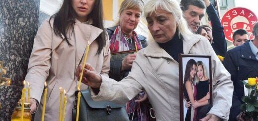 UNIAN Підпис до фото, Панихида по погибшим в ДТП с участием Зайцевой